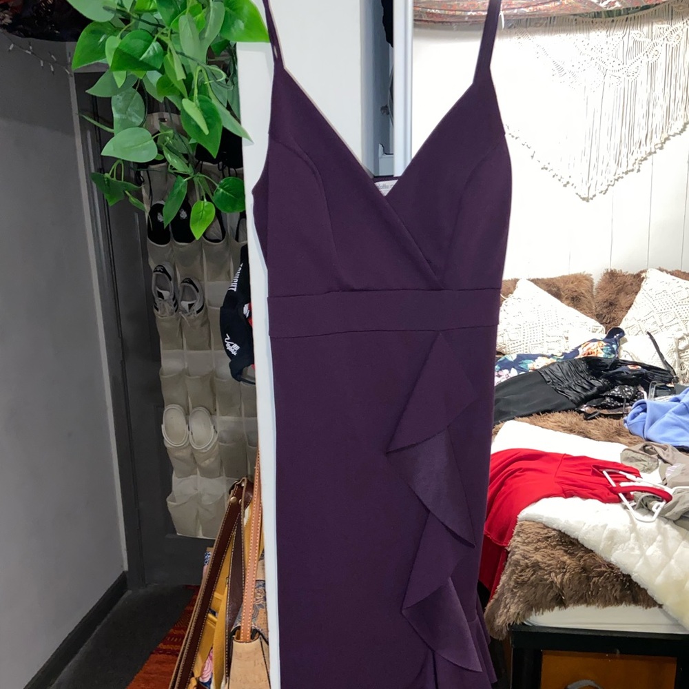 Cute party, homecoming, or formal purple dress! Size small from Charlotte Russe!